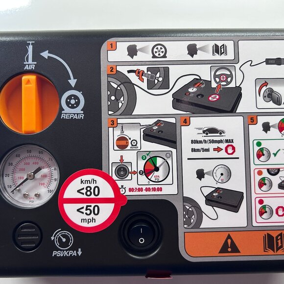 FORD KR3C-19L523-AB Air Compressor Pump Emergency Tire Wheel w\ Sealant **NEW** - Picture 1 of 4